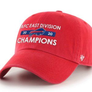 Buffalo Bills '47 2020 AFC East Division Champions Clean Up Adjustable Hat - Red